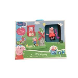 Peppa Pig Peppa's Mini Golf 4 Piece Playset Hasbro Peppas Club F4392 F2189 New